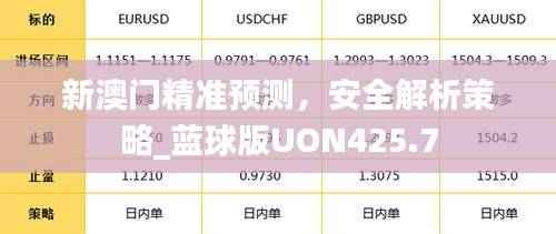 新澳门精准预测,安全解析策略_蓝球版UON425.7