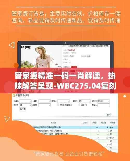 管家婆精准一码一肖解读,热辣解答呈现-WBC275.04复刻版