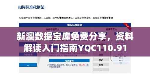 新澳数据宝库免费分享,资料解读入门指南YQC110.91