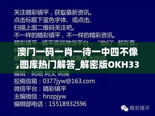 澳门一码一肖一待一中四不像,图库热门解答_解密版OKH336.85