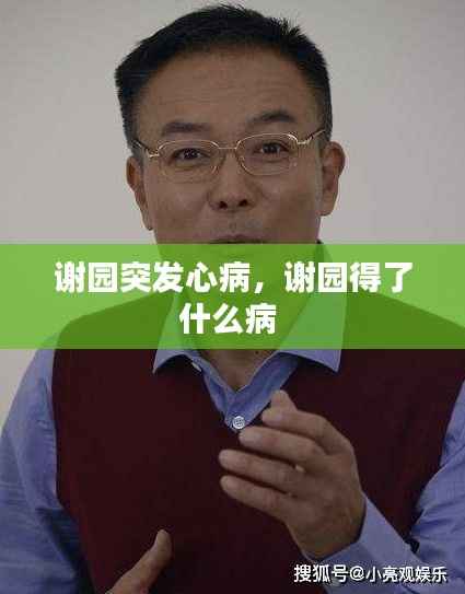 谢园突发心病,谢园得了什么病