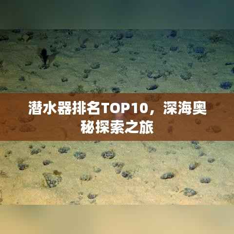 潜水器排名TOP10,深海奥秘探索之旅